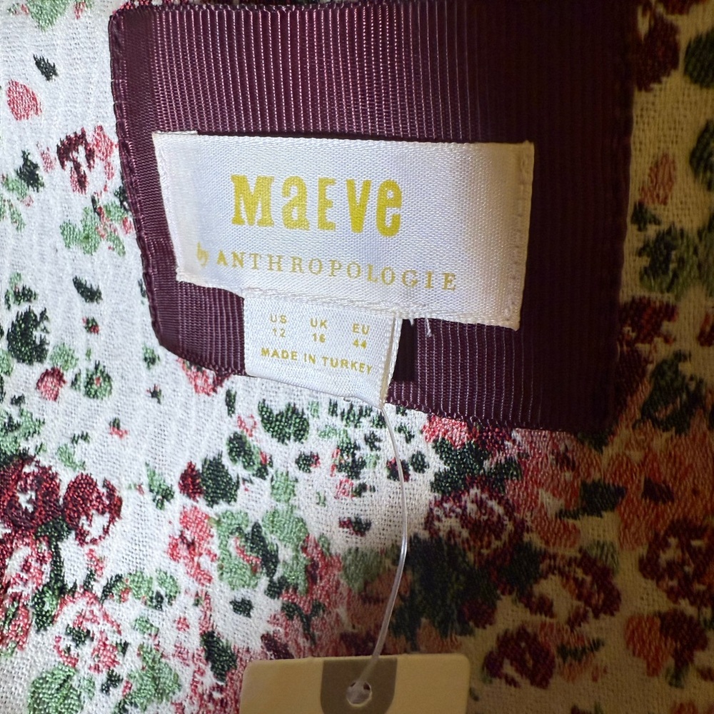 Anthropologie Cream Ruched Blouse with Short Sleeves - Picture 5 of 8